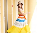 Long Rainbow skirt