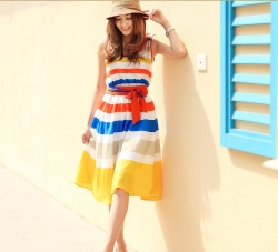 Long Rainbow skirt
