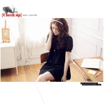 Korean version of the lace chiffon mini dress