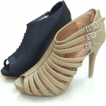 Small buttons within the waterproof fish head hot models pure beauty high-heeled sandals