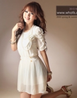 daughter preferred gold buckle dress