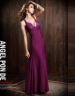 sexy goddess long dress cross Breast gems