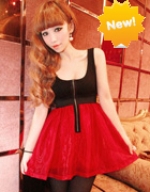 Symphony pearl zipper waist high waist tutu dress
