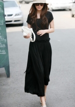 Korean women's long sleeve dress