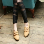 double buckled nice flat shoes