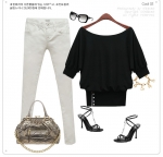 Casual round neck Cotton Top