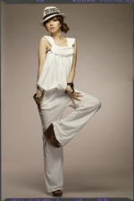 lotus vest wide thigh jumpsuits