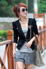 Cotton Jacket (With Corsage)