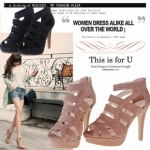 Genuine new ★ PinkyRose ★ ViVi 4 月 LENA thin high-heeled sandals with Rome
