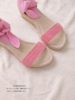 2011 Japanese style sweet lady love bow wedges sandals shoes