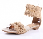 South Korea's new honey Li Kaili gold chain round soft bottom shoes flat