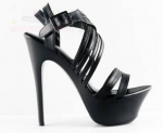 Bakers waterproof toe high heeled sandals, large size fish head hollow large size sandals