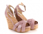 ZARA octopus shooting mouth of the physical cross-wedge heel heels (reality show)