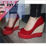 Autumn 2011 new wedge heel platform shoes high heels shoes, shoes fish head tide 2011
