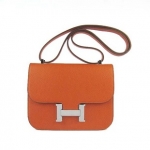 Hermes H buckle mini Constance packet handbags leather shoulder bag 2011