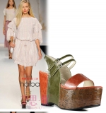 2011 European and American fashion candy-colored platform sandals sponge