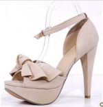 South Korea's 2011 original single large bow temperament latest high-heeled sandals