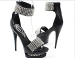 2011 European and American style super diamond buckle with the word sexy high-heels