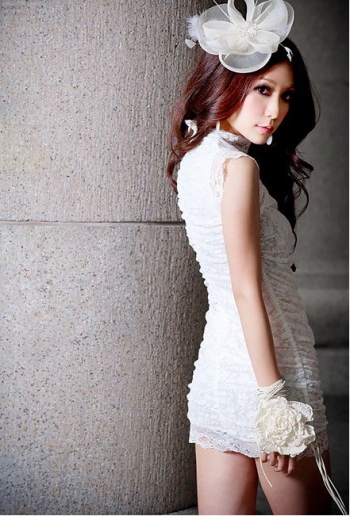 Elegance slim lace Long dress