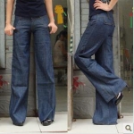 Version of the classic blast - Genuine 615 three-dimensional hip cut wide leg jeans
